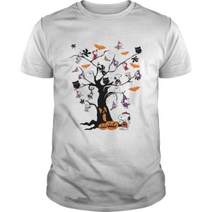 Snoopy Woodstock owl bats ghost Boo on the tree Halloween shirt