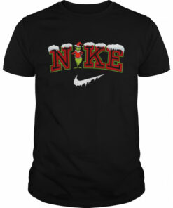 Snow Nike Logo X Grinch Funny Christmas Trendy 2022 shirt 1