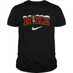 Snow Nike Logo X Grinch Funny Christmas Trendy 2022 shirt