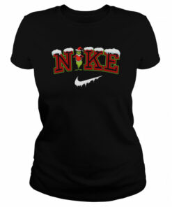 Snow Nike Logo X Grinch Funny Christmas Trendy 2022 shirt 2