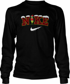 Snow Nike Logo X Grinch Funny Christmas Trendy 2022 shirt 3