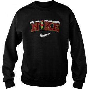 Snow Nike Logo X Grinch Funny Christmas Trendy 2022 shirt 4