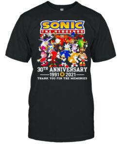 Sonic The Hedgehog 30th Anniversary 1991 2021 Thank You For The Memories Shirt 1