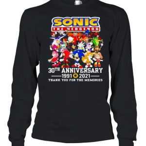 Sonic The Hedgehog 30th Anniversary 1991 2021 Thank You For The Memories Shirt 3