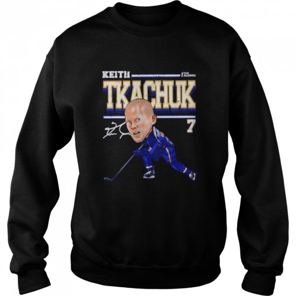 St. Louis Blues Keith Tkachuk cartoon signature shirt