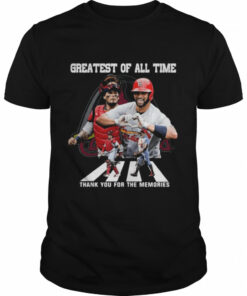 St Louis Cardinals Molina And Pujols Greatest Of All Time Abbey Road Thank You For The Memories Signatures Shirt 1