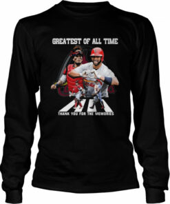 St Louis Cardinals Molina And Pujols Greatest Of All Time Abbey Road Thank You For The Memories Signatures Shirt 3