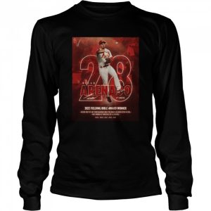 St Louis Cardinals Nolan Arenado 5th award 2022 Fielding Bible award Winner signature shirt 3