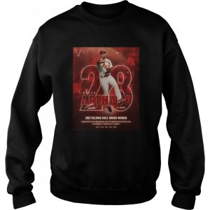 St Louis Cardinals Nolan Arenado 5th award 2022 Fielding Bible award Winner signature shirt 4