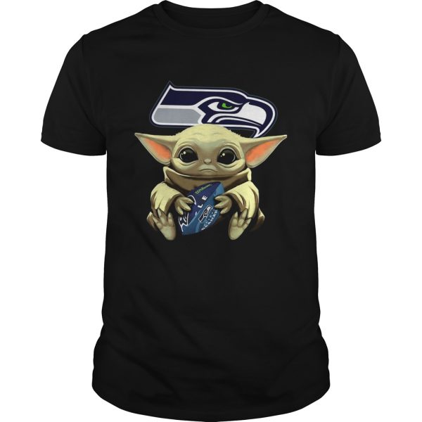 Star Wars Baby Yoda Hug Seattle Seahawks shirt