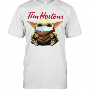 Star Wars Baby Yoda Hug Tim Hortons Mask Covid 19 T-Shirt