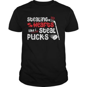 Stealing Hearts Pucks Valentines Day Hockey shirt