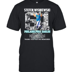 Stefen Wisniewski Philadelphia Eagles 2016-2018 signature shirt