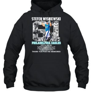 Stefen Wisniewski Philadelphia Eagles 2016 2018 signature shirt 5