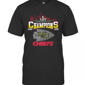 Super Liv Bowl Champios Kansas City Chiefs Football Team T-Shirt