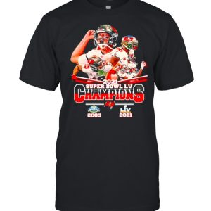 Tampa Bay Buccaneers Super Bowl Lv Champions 2003-2021 shirt