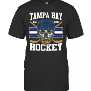 Tampa Bay Hockey Est 1992 Bearded Skull T-Shirt