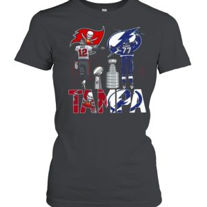 Tampa Sports With Brady Tampa Bay Buccaneers Vs Hedman Tampa Lightning 2021 Cup Champions shirt