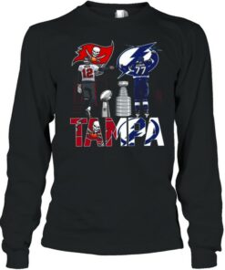 Tampa Sports With Brady Tampa Bay Buccaneers Vs Hedman Tampa Lightning 2021 Cup Champions shirt 3