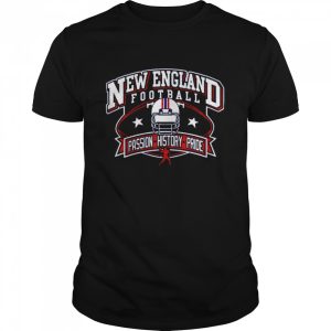 Team Passion History Pride Vintage Navy New England Retro American Football shirt