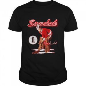 Terry Sawchuk Detroit Hockey Signatures Shirt