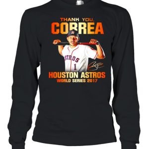 Thank you Correa Houston Astros world series 2017 signature shirt 3