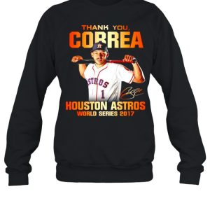 Thank you Correa Houston Astros world series 2017 signature shirt 4