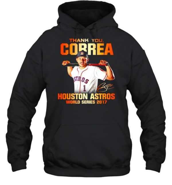 Thank you Correa Houston Astros world series 2017 signature shirt