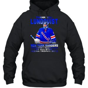 Thank you Lundqvist New York Rangers 2001 2020 signature t shirt 5