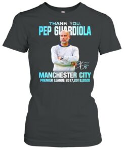 Thank you Pep Guardiola Manchester City signature t shirt 2