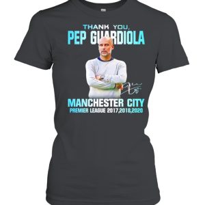 Thank you Pep Guardiola Manchester City signature t-shirt