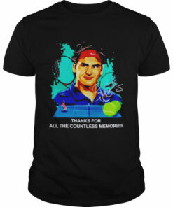 Thanks for all the countless memories Roger Federer signature shirt 1