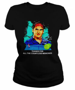 Thanks for all the countless memories Roger Federer signature shirt 2