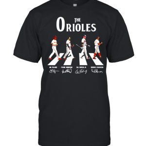 The Baltimore Orioles abbey road signatures shirt