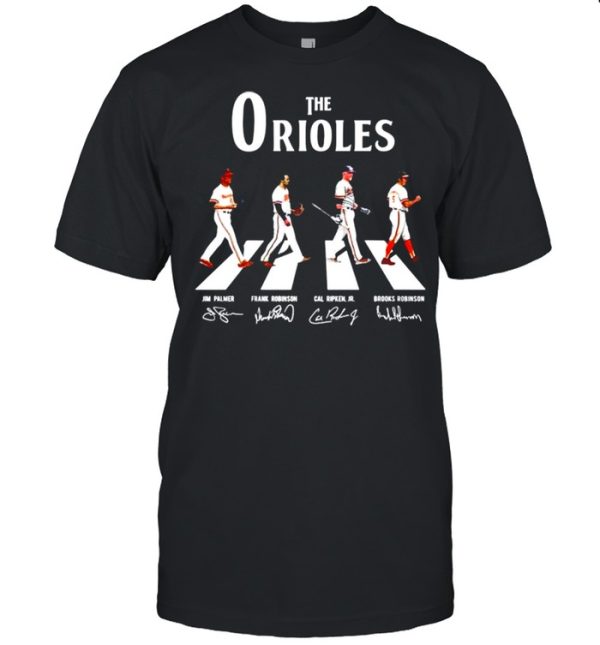 The Baltimore Orioles abbey road signatures shirt