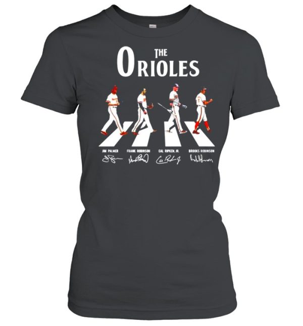 The Baltimore Orioles abbey road signatures shirt