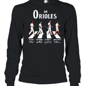 The Baltimore Orioles abbey road signatures shirt 3