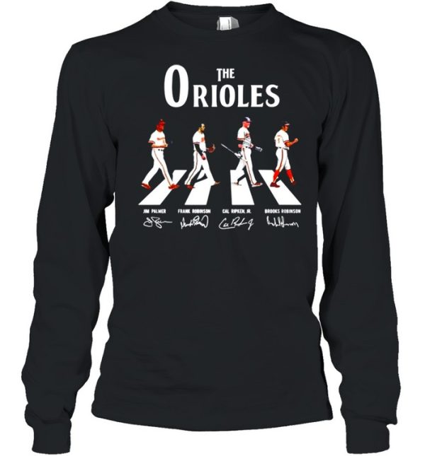 The Baltimore Orioles abbey road signatures shirt