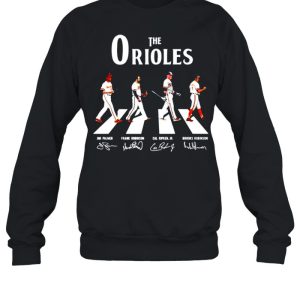 The Baltimore Orioles abbey road signatures shirt 4