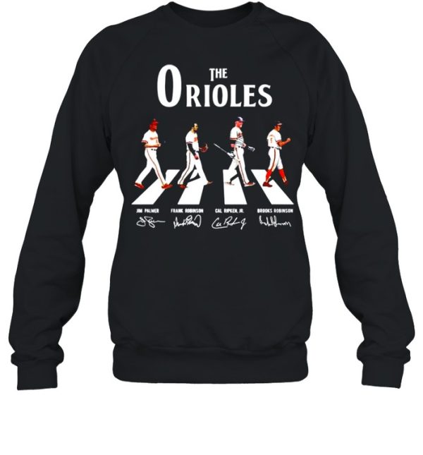 The Baltimore Orioles abbey road signatures shirt