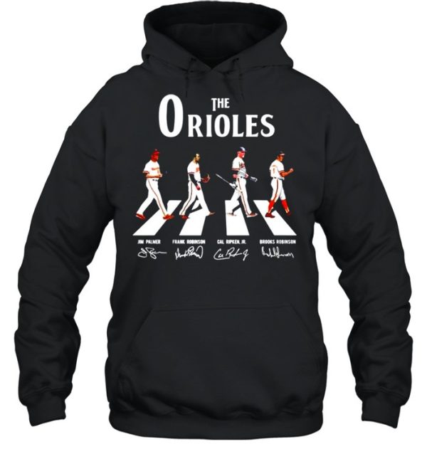 The Baltimore Orioles abbey road signatures shirt