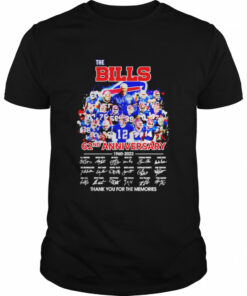 The Bills 62nd Anniversary 1960 2022 thank you for the memories shirt 1