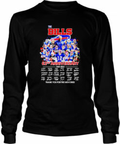 The Bills 62nd Anniversary 1960 2022 thank you for the memories shirt 3