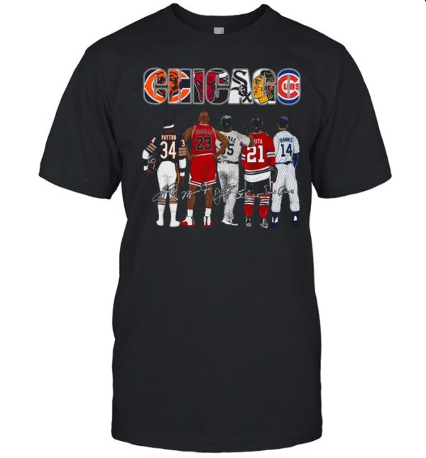 The Chicago Sport Teams Payton Jordan Thomas Mikita And Banks Signatures shirt