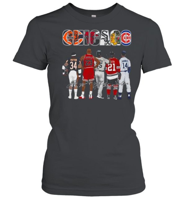 The Chicago Sport Teams Payton Jordan Thomas Mikita And Banks Signatures shirt