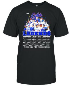 The Cubs Legends 1876 2021 Thank You For The Memories Signature Shirt 1