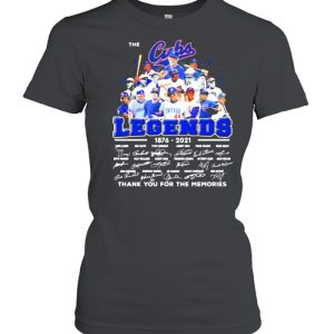 The Cubs Legends 1876 2021 Thank You For The Memories Signature Shirt