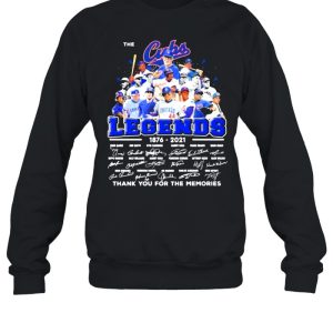 The Cubs Legends 1876 2021 Thank You For The Memories Signature Shirt 4