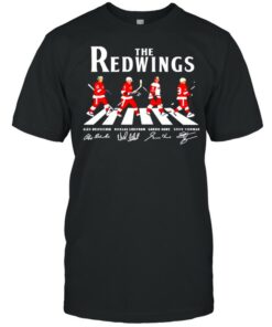 The Detroit Red Wings abbey road signatures shirt 1