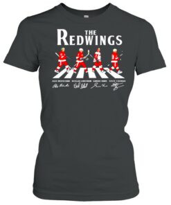 The Detroit Red Wings abbey road signatures shirt 1 The Detroit Red Wings abbey road signatures shirt 2